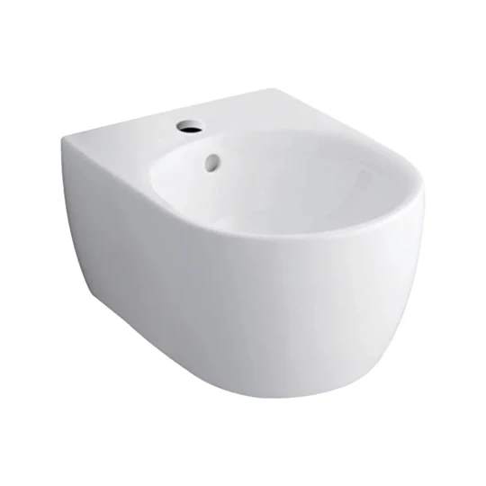 Geberit iCon fali bidé, zárt forma, 35.5 cm x 23.5 cm x 54 cm, túlfolyó látható