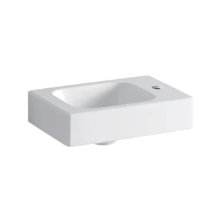 Geberit iCon kézmosó, 38 cm x 13.5 cm x 28 cm, jobb csaplyuk, nélkül túlfolyó