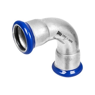 Gebopress-M rozsdamentes acél könyök idom, 90°, 28 mm, BB, 1.4404 - 316L