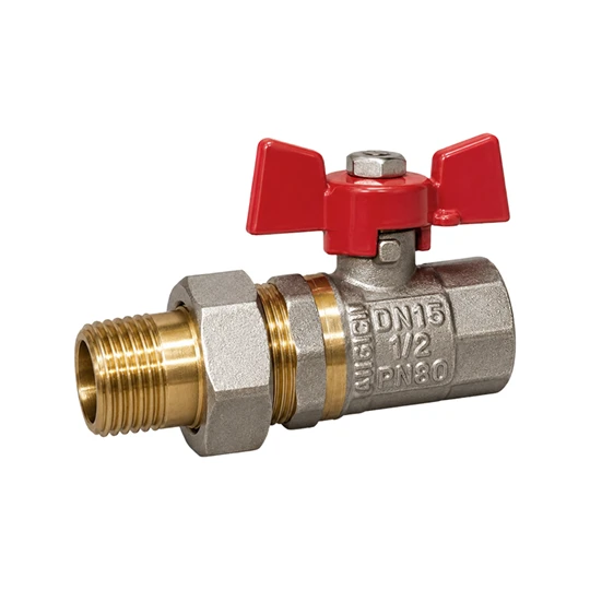 Golyóscsap 1/2" KB hollandis, pillangó karral 1,6Mpa