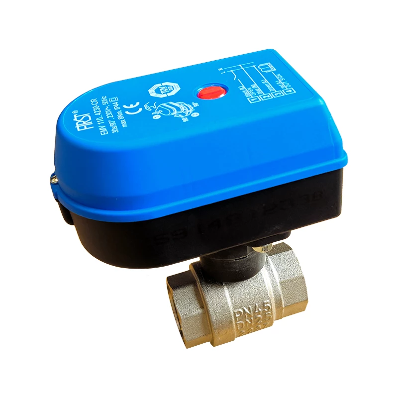 Golyóscsap motoros, zónaszelep 1 utú, 1" BB, IP44, PN16, First EMV 110