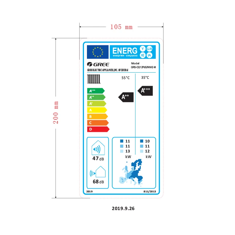 Gree Versati III All In One osztott (split) hőszivattyú 12 kW beépített HMV tárolóval