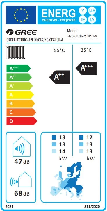 Gree Versati III osztott (split) hőszivattyú 16 KW