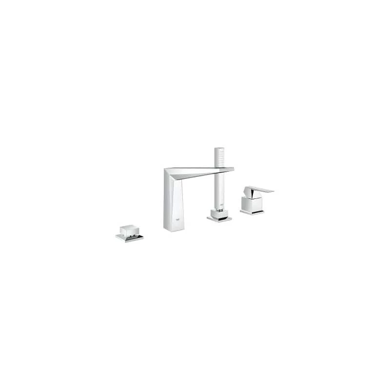 Grohe Allure Brilliant 4-lyukas, egykaros kádperemre szerelhető csaptelep kombináció