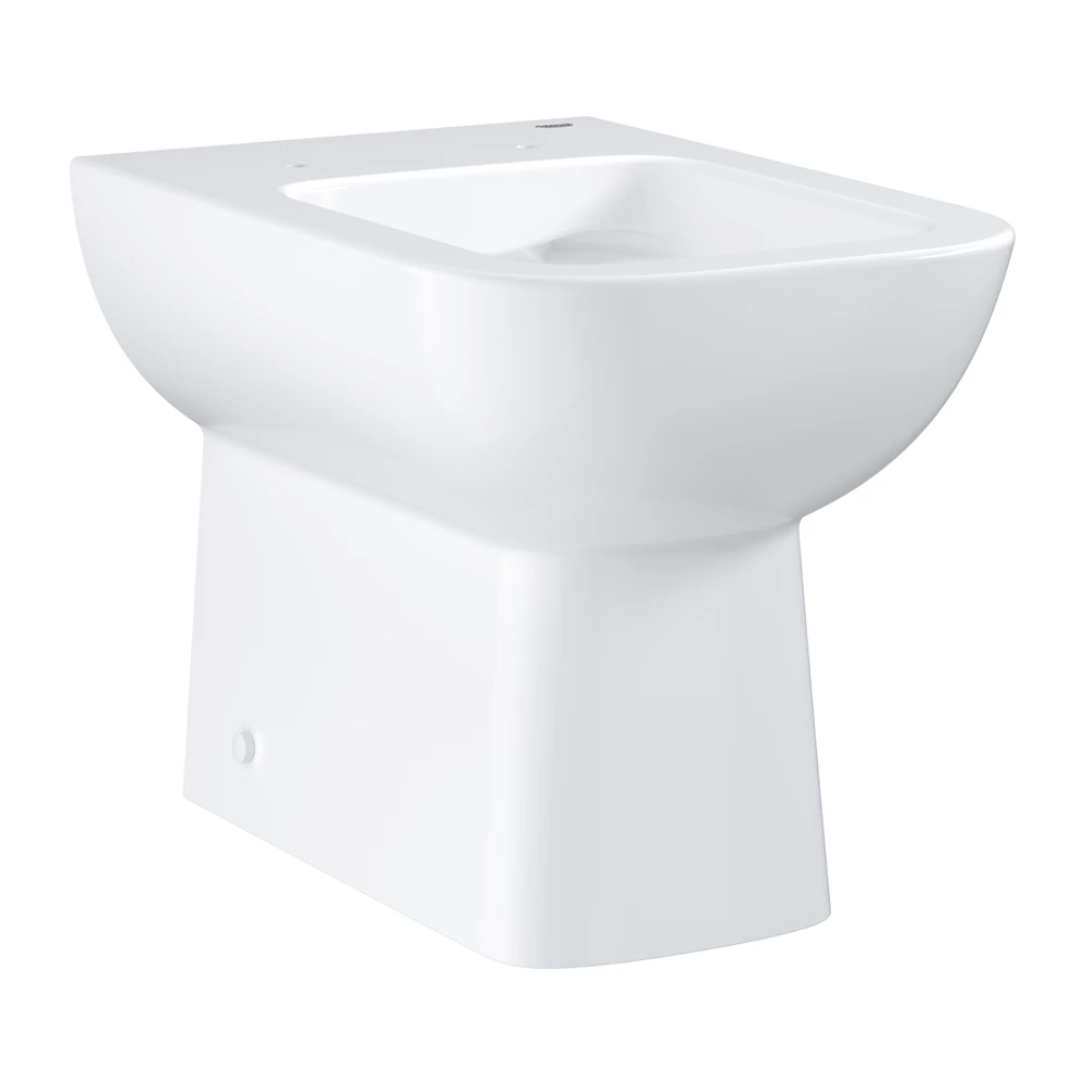 Grohe BauEdge Ceramic álló wc, hátsó kifolyás, peremmentes
