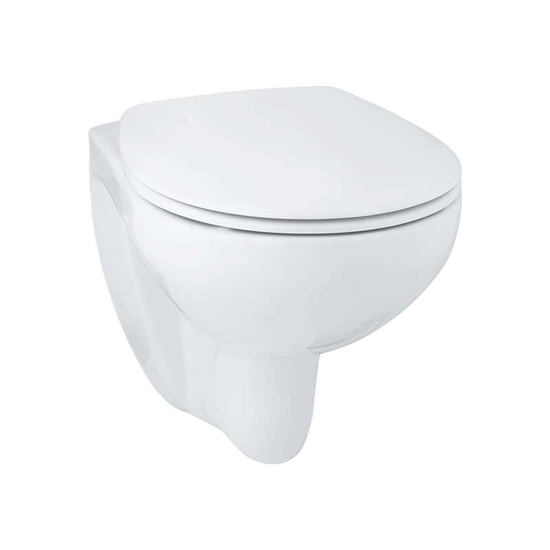 Grohe Bau Ceramic fali WC, hátsó kifolyású, mélyöblítéses, perem nélküli