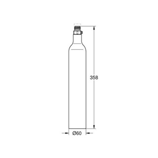 Grohe Blue CO2 palack, 4x425 grammos kezdőkészlet