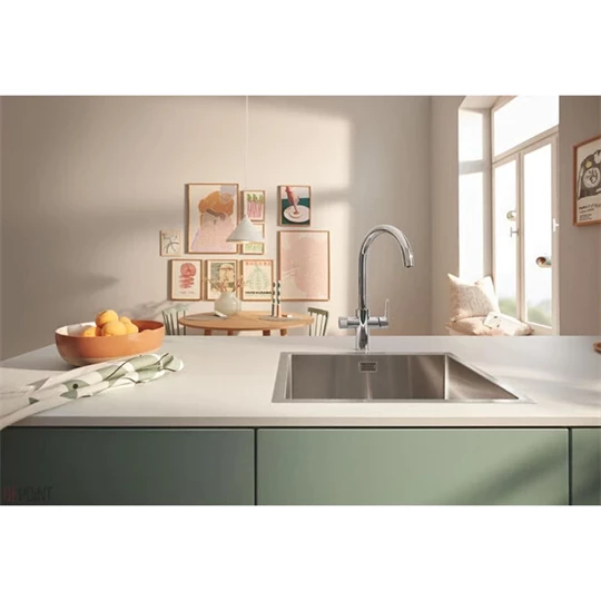 Grohe Blue Pure Baucurve filter csaptelep, szűrő funkcióval, C kifolyószár, króm