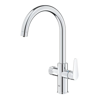 Grohe Blue Pure Baucurve filter csaptelep, szűrő funkcióval, C kifolyószár, króm
