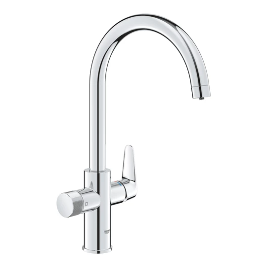 Grohe Blue Pure Baucurve filter csaptelep, szűrő funkcióval, C kifolyószár, króm