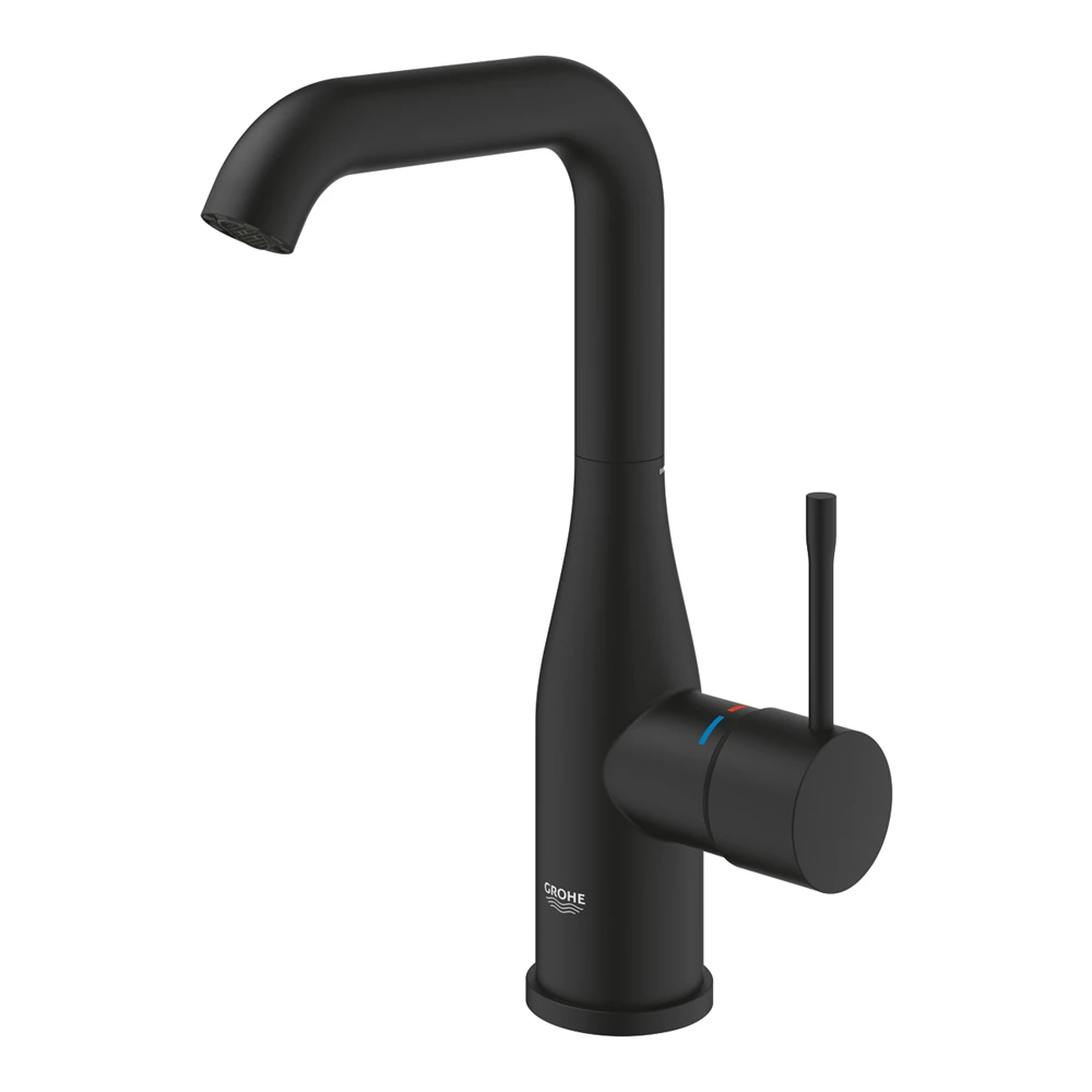 Grohe Essence New mosdócsaptelep L-es, leeresztő nélkül, Phantom Black szín