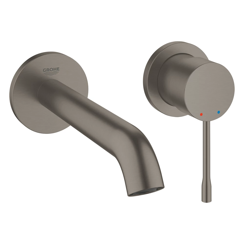 Grohe Essence egykaros fali mosdó csaptelep, 183mm beömlővel (23571000 szükséges), matt/grafit