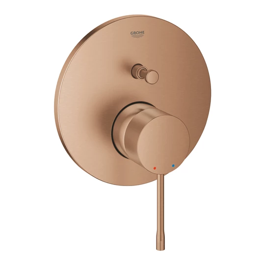 Grohe Essence egykaros falsík alatti csaptelep látható rész(színkészlet), 2 utas kialakítás, Brushed Warm Sunset felület