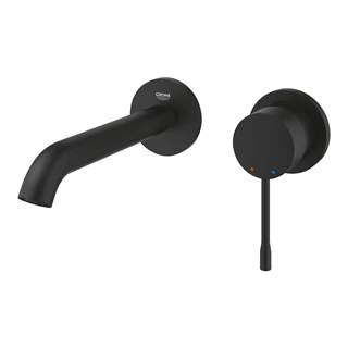 Grohe Essence egykaros, kétlyukas falsík alatti mosdó csaptelep(23 571 000 szükséges), 183mm-es beömlővel, Phantom Black