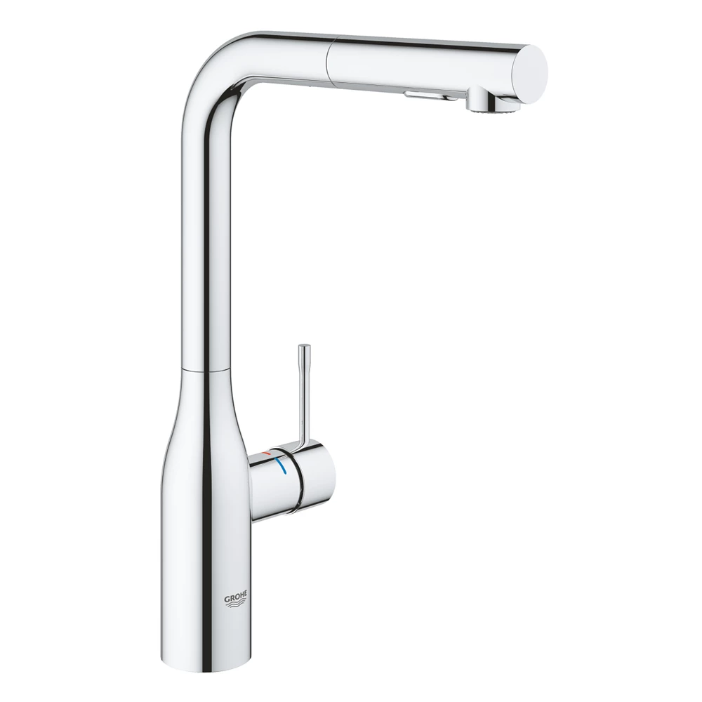 Grohe Essence mosogató csaptelep kihúzható zuhanyfejjel, króm