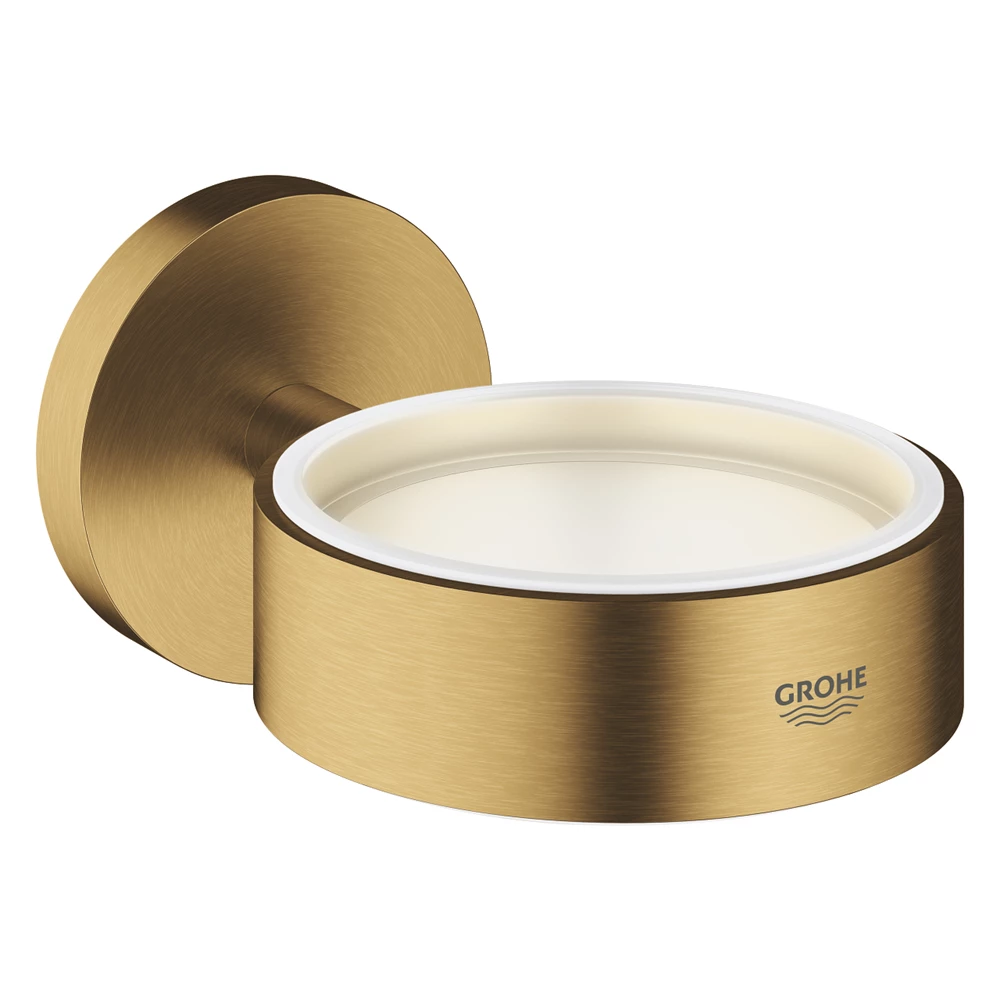 Grohe Essentials pohár és szappantartó matt/arany