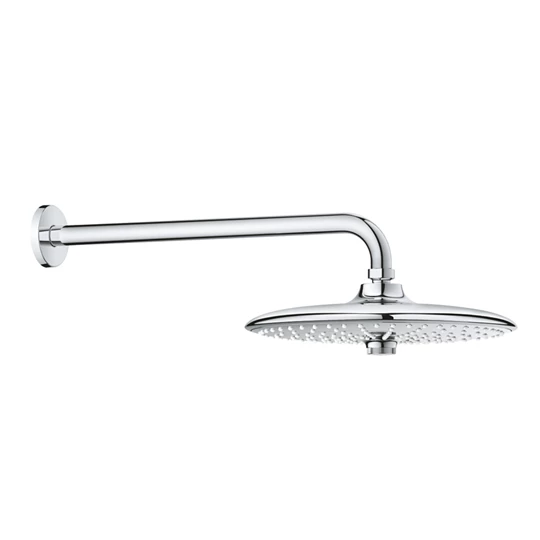 Grohe Euphoria 260 fejzuhany 380 mm-es zuhanykarral, 3 féle vízsugár