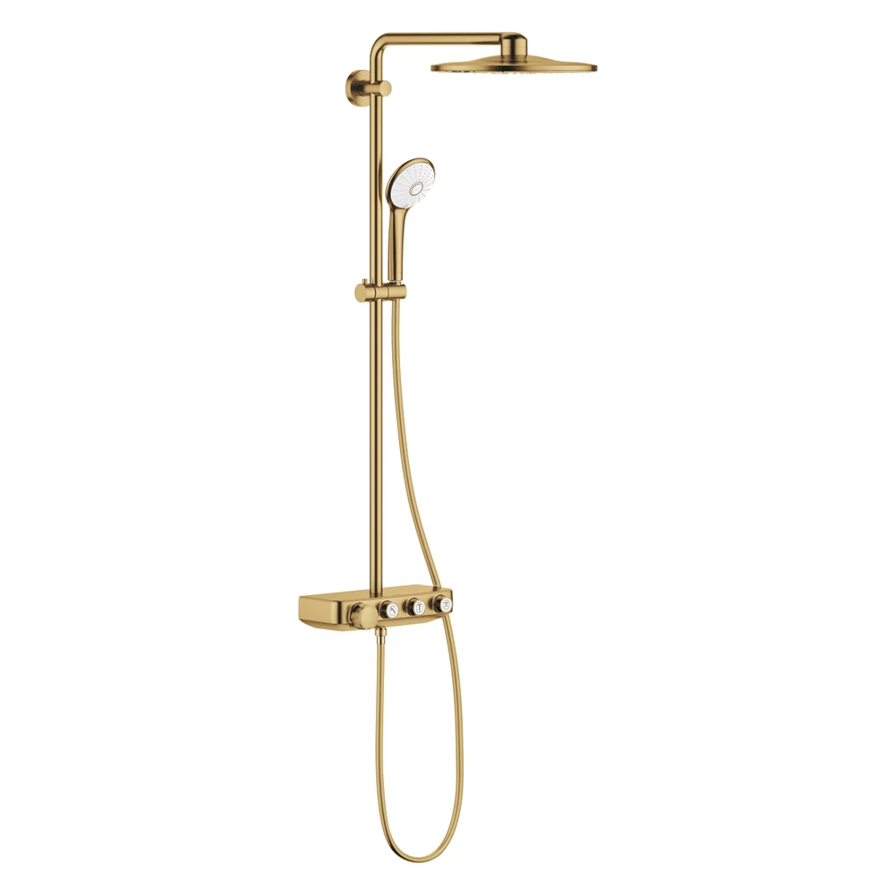Grohe Euphoria SmartControl System 310 Duo Termosztátos zuhanyrendszer, Brushed Cool Sunrise