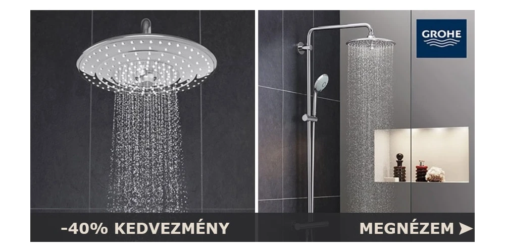 Grohe Euphoria zuhanyrendszer akár 40% kedvezménnyel