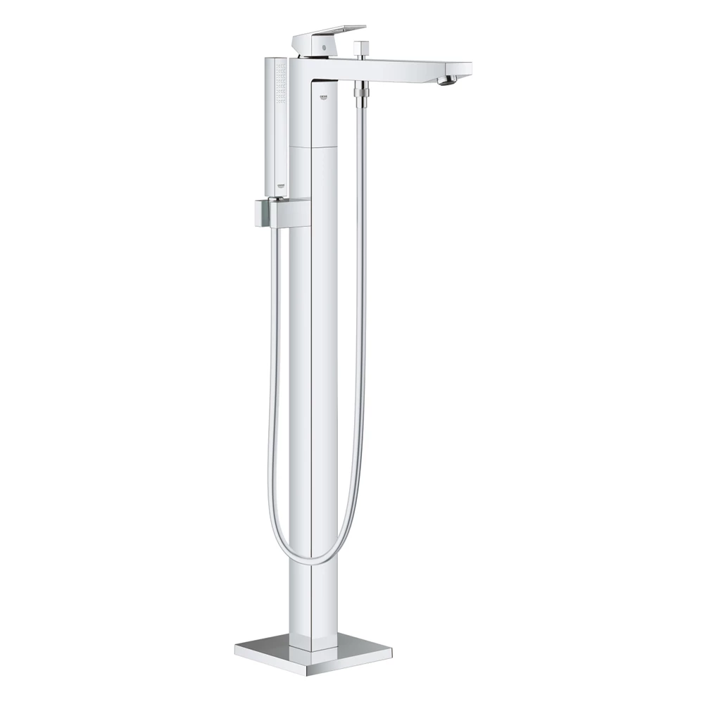 Grohe Eurocube egykaros kádtöltő csaptelep 1/2”, padlóra szerelhető, króm