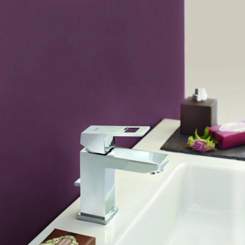 Grohe Eurocube egykaros mosogató csaptelep S-es méret, húzórudas leeresztővel