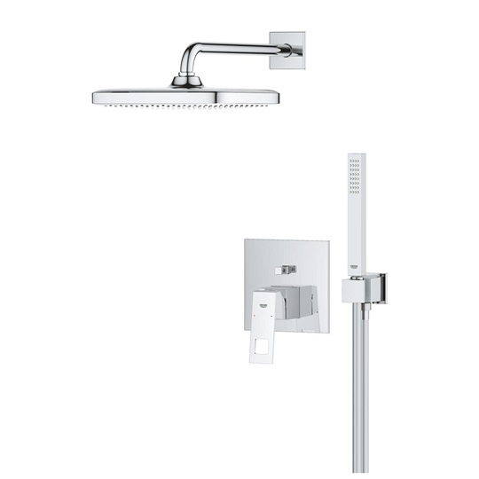 Grohe Eurocube rejtett zuhanyrendszer Tempesta 250 Cube fejzuhannyal (szögletes forma)