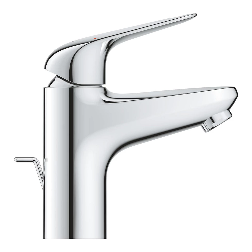Grohe Euroeco egykaros mosdócsaptelep S-es méret, húzórudas leeresztő garnitúrával, króm