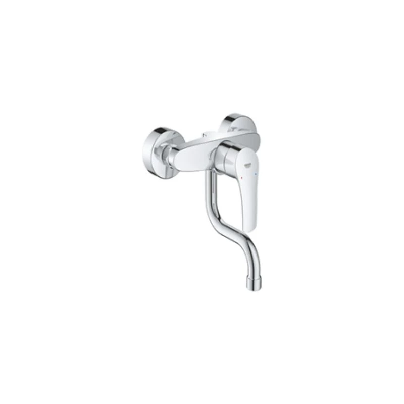 Grohe Eurosmart 2021 egykaros fali mosogató csaptelep, króm, kinyúlás 149 mm