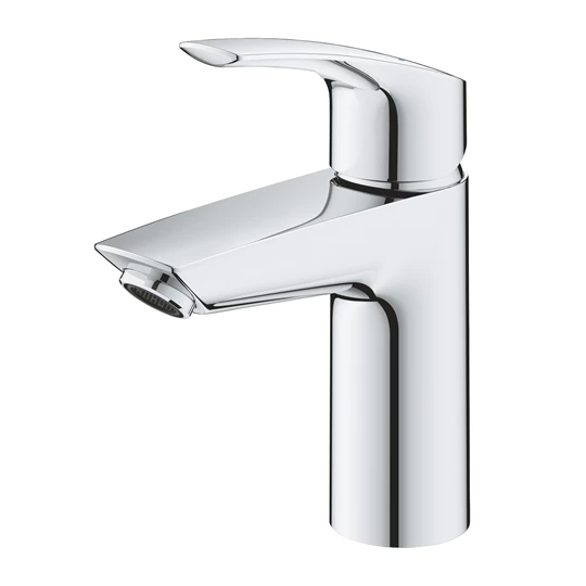 Grohe Eurosmart 2021 egykaros mosdócsaptelep, S-es méret, leeresztő nélkül, 169/92 mm, króm felület