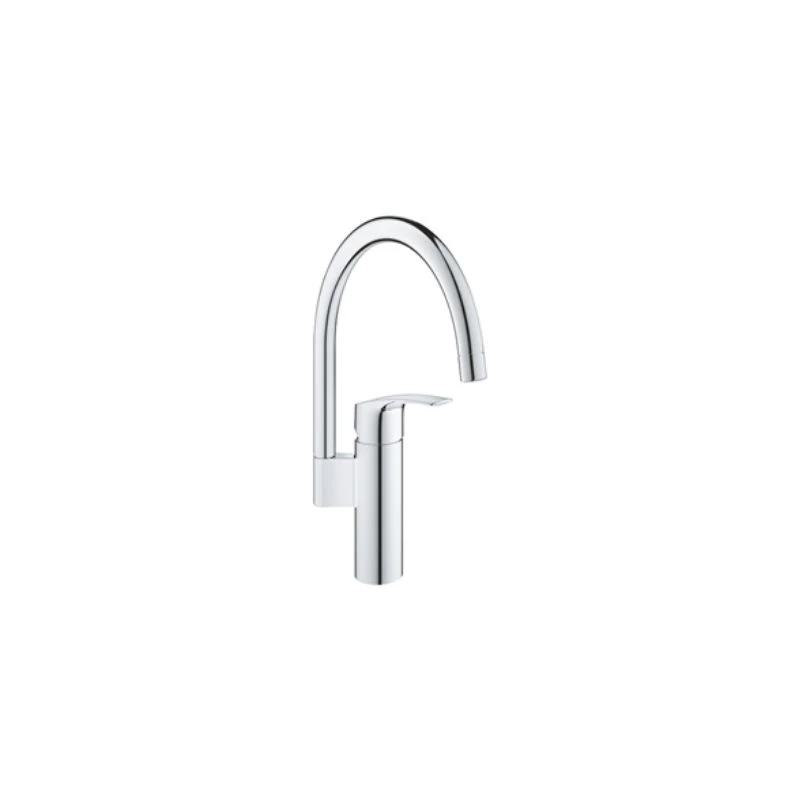 Grohe Eurosmart 2021 egykaros mosogató csaptelep, álló, hattyúnyakú, króm