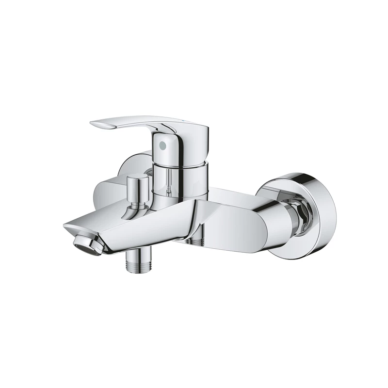 Grohe Eurosmart 2021 fali kádtöltő csaptelep, automata zuhanyváltóval, króm 