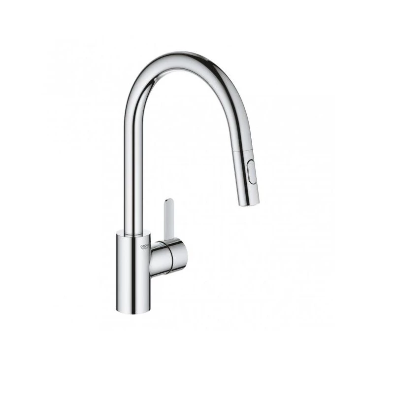 Grohe Eurosmart Cosmopolitan egykaros álló mosogató csaptelep, "C" kifolyós, kihúzható zuhanyfejjel
