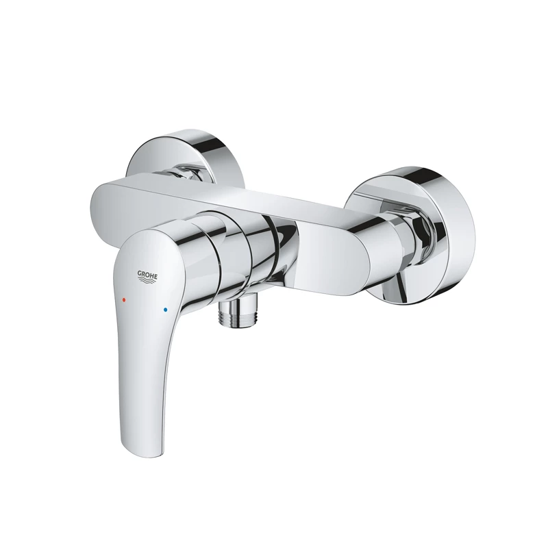 Grohe Eurosmart Professional falon kívüli egykaros zuhany csaptelep visszafolyás gátlóval, króm felület