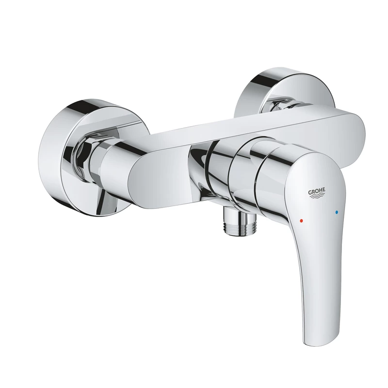Grohe Eurosmart Professional falon kívüli egykaros zuhany csaptelep visszafolyás gátlóval, króm felület