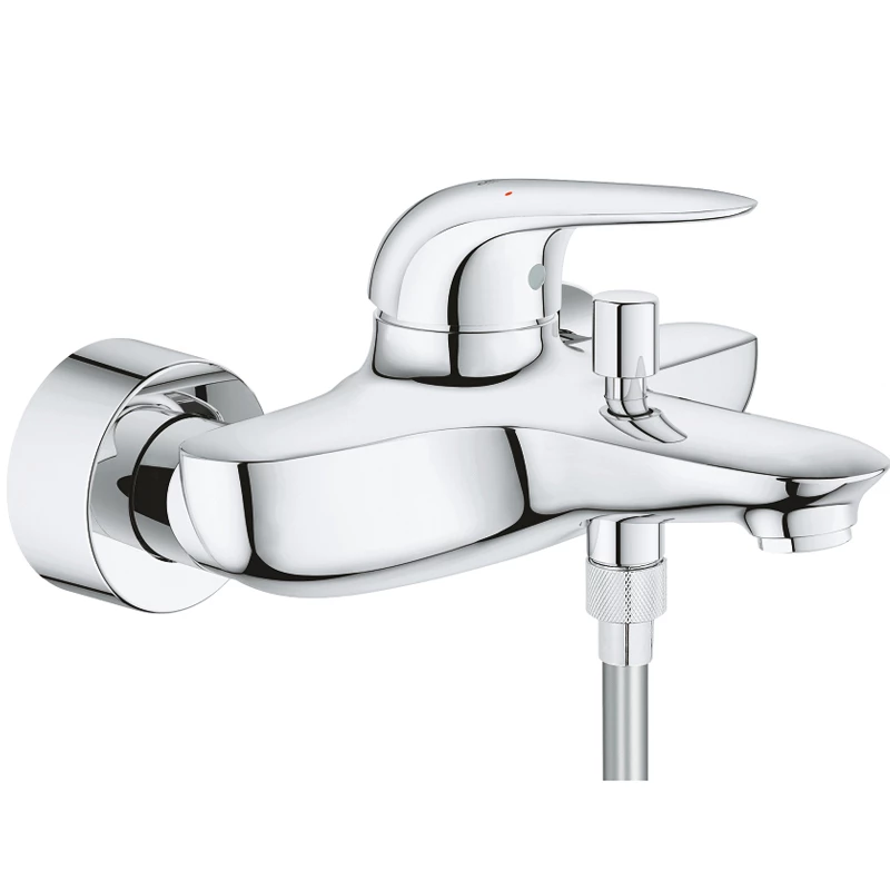 Grohe Eurostyle egykaros kádcsaptelep 1/2" króm, zuhany szettel.