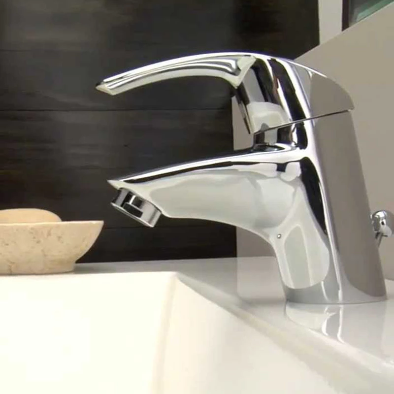 Grohe Eurosmart egykaros mosdó csaptelep, "S" méret, húzórudas leeresztővel