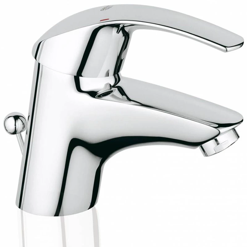 Grohe Eurosmart egykaros mosdó csaptelep, "S" méret, húzórudas leeresztővel