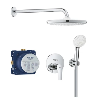 Grohe Eurosmart falsík alatti zuhanyrendszer Tempesta 250 fejzuhannyal (kerek forma), króm