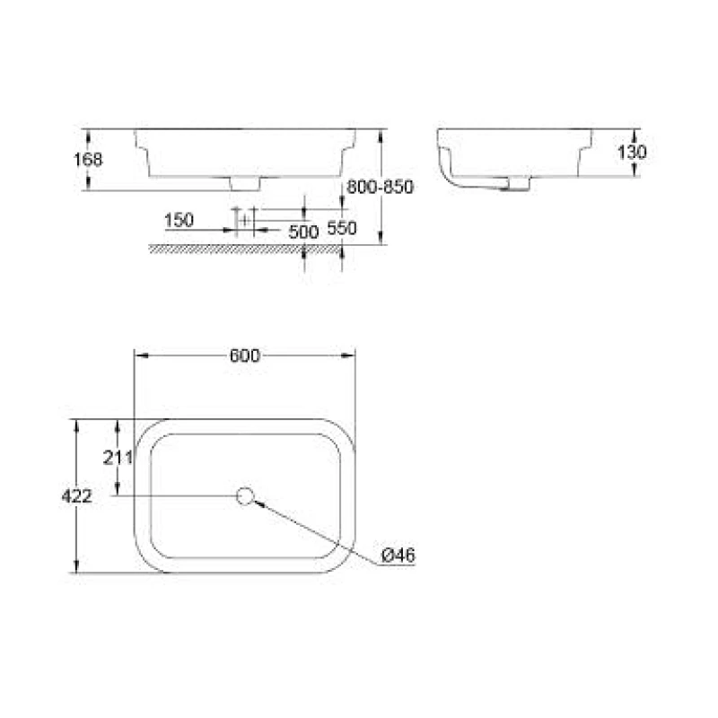 Grohe Eurosmart mosdótál 60
