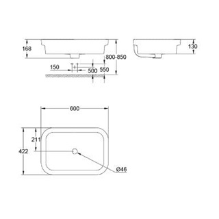 Grohe Eurosmart mosdótál 60