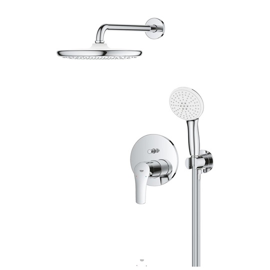 Grohe Eurosmart rejtett zuhanyrendszer Tempesta 250 fejzuhannyal (kerek forma)