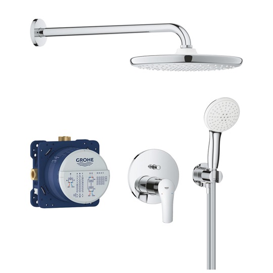 Grohe Eurosmart rejtett zuhanyrendszer Tempesta 250 fejzuhannyal (kerek forma)