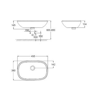 Grohe Eurostyle Mosdótál 50