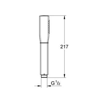 Grohe Grandera Stick kézizuhany, 1 féle vízsugárral