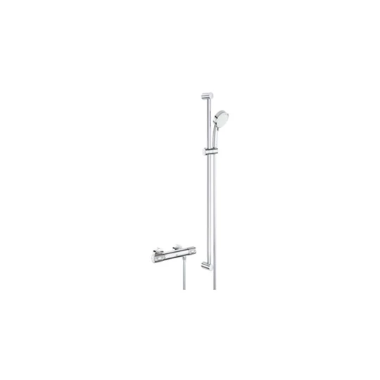 Grohe Grohtherm 1000 Performance termosztátos zuhany csaptelep, 900 mm-es sines zuhanyszettel 