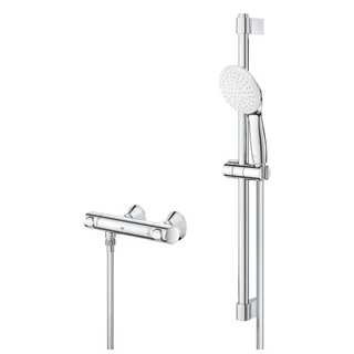 Grohe Grohtherm 500 termosztátos zuhanycsaptelep zuhanyszettel, króm