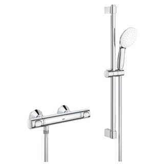 Grohe Grohtherm 500 termosztátos zuhanycsaptelep zuhanyszettel, króm