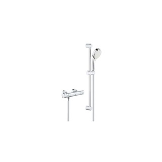 Grohe Grohtherm 800 Cosmopolitan termosztátos zuhany csaptelep, 600 mm-es sines zuhanyszettel 