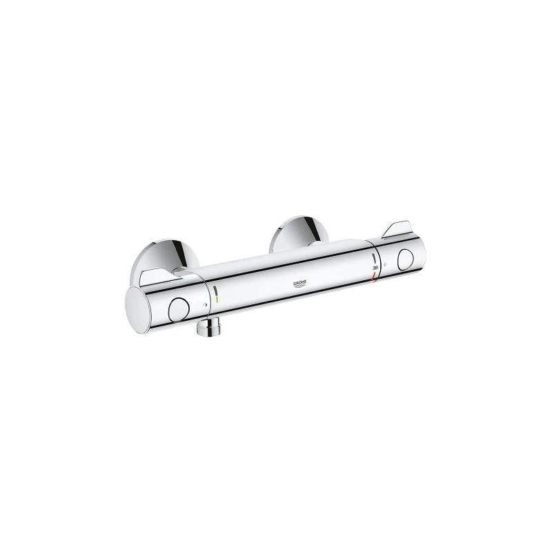 Grohe Grohtherm 800 termosztátos zuhanycsaptelep 1/2", 600 mm-es sines zuhanyszettel (2 funkciós kézizuhany)