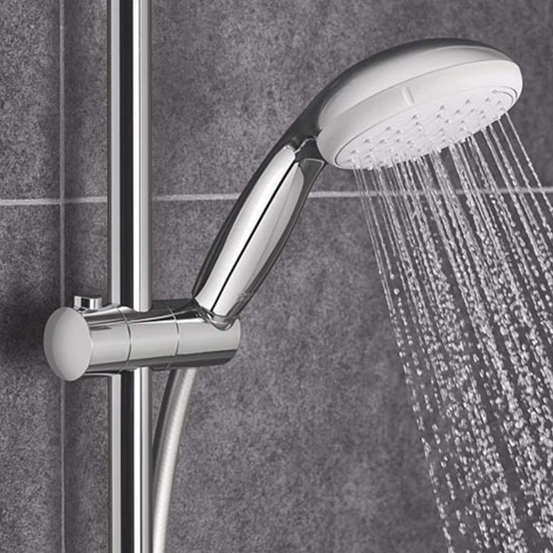 Grohe Grohtherm 800 termosztátos zuhanycsaptelep 1/2", 600 mm-es sines zuhanyszettel (2 funkciós kézizuhany)